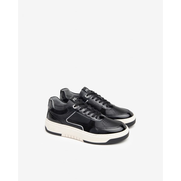 Nero Giardini I411640D/100 scarpa donna sneakers in pelle nero AI2024